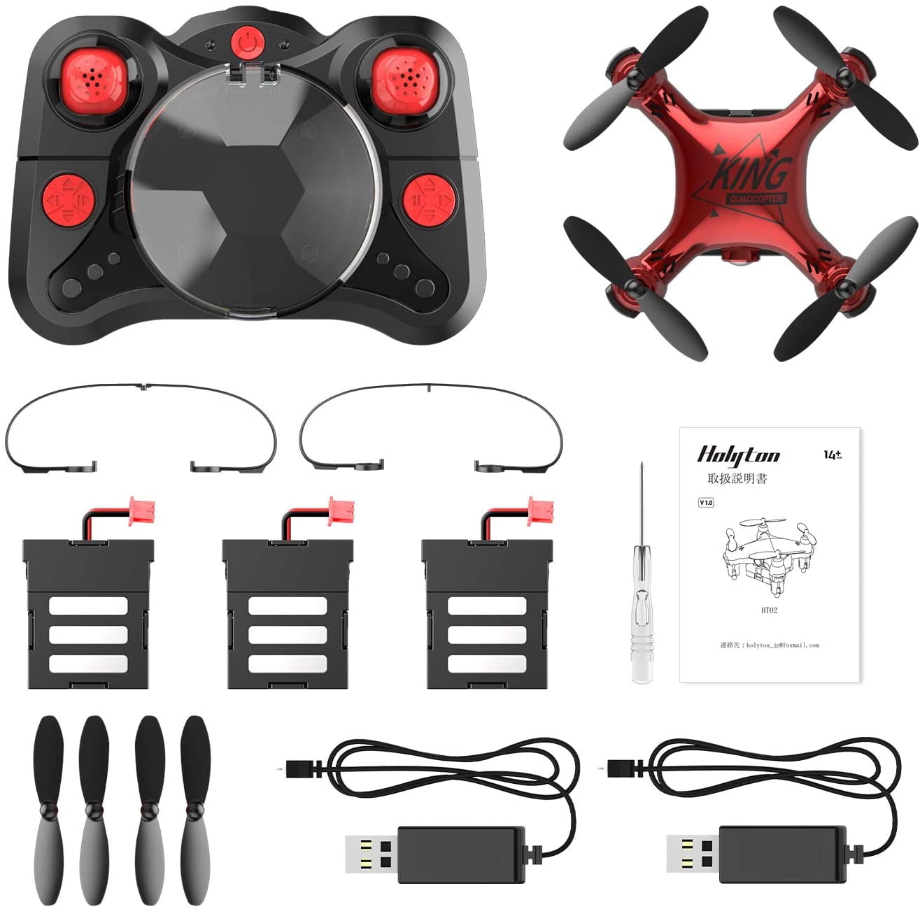 Mini Drone with 3 Batteries RC Nano Quacopter Drone for Kids Beginners RC Helicopter with Auto Hovering 3D Flip Headless Mode Play Outdoor and Indoor