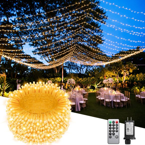 String Lights JIXXULVU, 108 m, impermeable, 900 LED