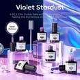 thumbnail image 5 of modelones Gel Nail Polish Set, 6 Colors 2026 Winter Purple-Red/Black/Blue Sparkle Chameleon Glitter Gel Polish Purple-Black Color Changing 9D Cat Eye Nail Polish With Magnet LED Nail Art DIY Gift, 5 of 8