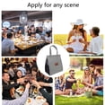 thumbnail image 3 of Bolsa de almuerzo con asa, bolsa térmica aislante portátil, organizador, bolsa de almuerzo con asa, bolsa de aislamiento térmico para hombres, 3 of 5
