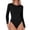 Black, variant on COMVALUE Long Sleeve Bodysuits for Women Crew Round Neck Basic Stretchy Slim Fit Body Suit Tops 2026 (Blue, M)