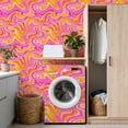 thumbnail image 4 of Peel and Stick Wallpaper 17.7in x 9.8ft Psychedelic swirl seamless style liquid Contact Paper Vinyl Waterproof Self Adhesive Wall Paper for Bedroom Shelf Cabinet Renter Friendly, 4 of 8