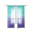thumbnail image 2 of Color Gradient Tulle Window Curtain for Bedroom Living Room Balcony Drapes Yellow gray 130cm*250cm, 2 of 8