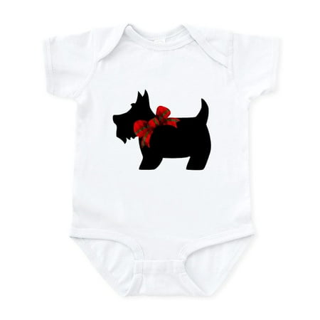 

CafePress - Scottie Dog With Bow Body Suit - Baby Light Bodysuit