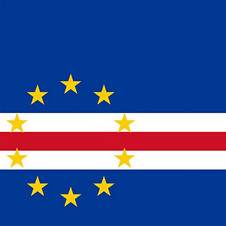 Cape Verde Nylon - Cape Verde - World Country National Flags - Vinyl Sticker