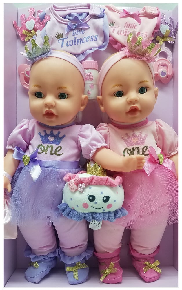 Brass Key Keepsakes Celebrating Twins 15" Little Twincess Twins