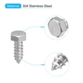 thumbnail image 3 of Uxcell Hex Head Lag Screws Bolts, 1/2" x 1-1/2" 304 Stainless Steel Partial Thread Wood Screws, 25 Pack, 3 of 7