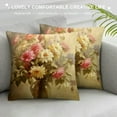 thumbnail image 3 of JEUXUS  Shabby Chic Rose Soft Pillows Case Soft Throw Pillow Double-Sided Digital Printing Couch Pillowcase Square, 3 of 5