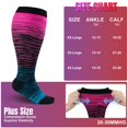 thumbnail image 6 of Plus Size Compression Socks for Women Men 20-30 mmHg 2xl 3xl 4xl , Wide Calf High Tights Long SocksStockings Best Support for Circulation, Running, 6 of 7