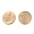 thumbnail image 1 of Cuadros Decorativos Cabeza de sello de sellado de cera de flor de hierba redonda Sellos de cobre sin mango (ZR018) Likrtyny embutido en tela, 1 of 8