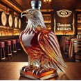 thumbnail image 1 of Whiskey Decanters Set, Glass Animal Shaped Bottles, Novelty Bar Display, Decorative Liquor Container 300ml (Eagle B model), 1 of 5
