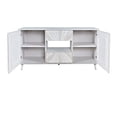 thumbnail image 4 of Jofran Reece 60" Mid-Century Modern Starburst TV Stand Console Storage Cabinet, 4 of 11