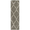 thumbnail image 6 of SAFAVIEH Hudson Adella Geometric Diamonds Shag Area Rug, Grey/Ivory, 5' x 5' Round, 6 of 11