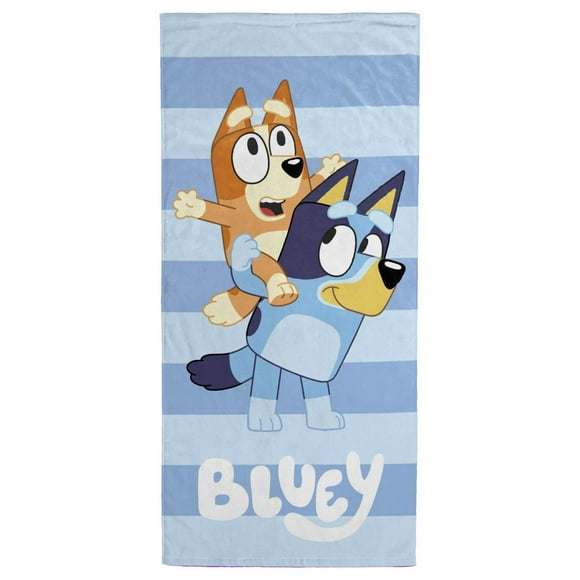 Bluey Kids Beach Towel, 100% Cotton, 100% Cotton (28'' x 58'')