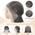 thumbnail image 2 of QUEENTAS 28 Inch Straight Lace Front Wig 13x3 Synthetic Glueless Wig for Women Pre Plucked Natural Hairline Heat Resistant Silky Smooth Dark Brown Daily Wear, 2 of 9