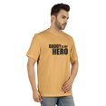 thumbnail image 2 of Inkmeso Graphic Tshirt For Men Daddy Is My Hero Tshirt Jersey Tee Shirt Father Day Gift, 2 of 7