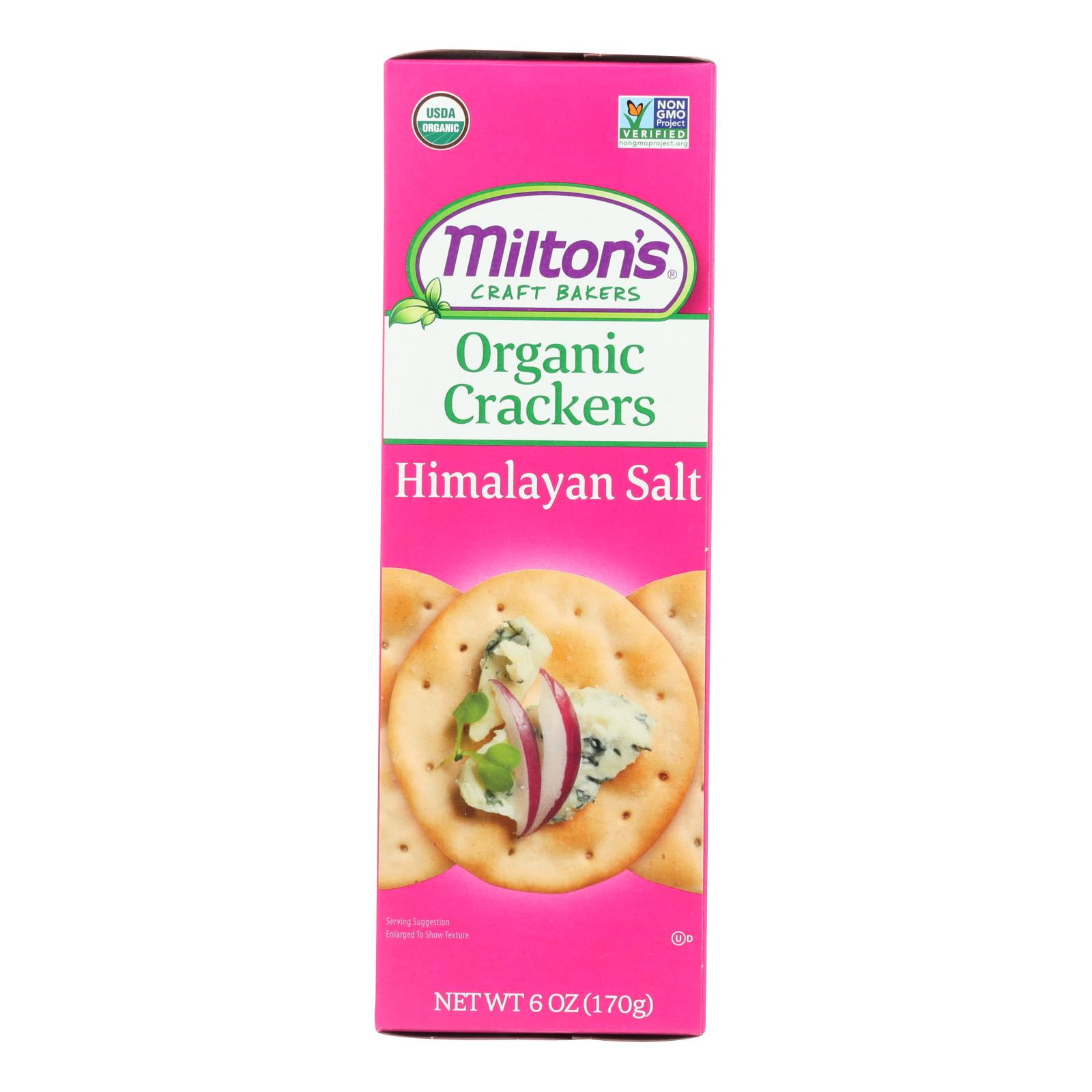 (8 Pack) Milton's Gluten Free Himalayan Salt Baked Crackers, 6 Oz