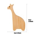 thumbnail image 2 of Gancho De Madera Para Pared Con Forma De Jirafa, Gancho Para Abrigo Montado En La Pared, Rústico, Resistente, Gancho Para Bata, Perchero Para Colgar Toallas De Baño, Ropa Noticed HA012970-00, 2 of 6