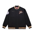 thumbnail image 2 of Men's-Mitchell & Ness Allen Iverson Black Philadelphia 76ers NBA Legends Full-Snap Satin Jacket, 2 of 7