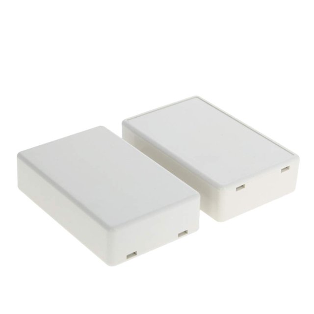 HUGFEGWE 2Pcs Dustproof Electronic Junction Box Plastic Enclosure Project Box for Electronic Projects ABS White 2.76" x 1.77" x 0.71" U2536-18918