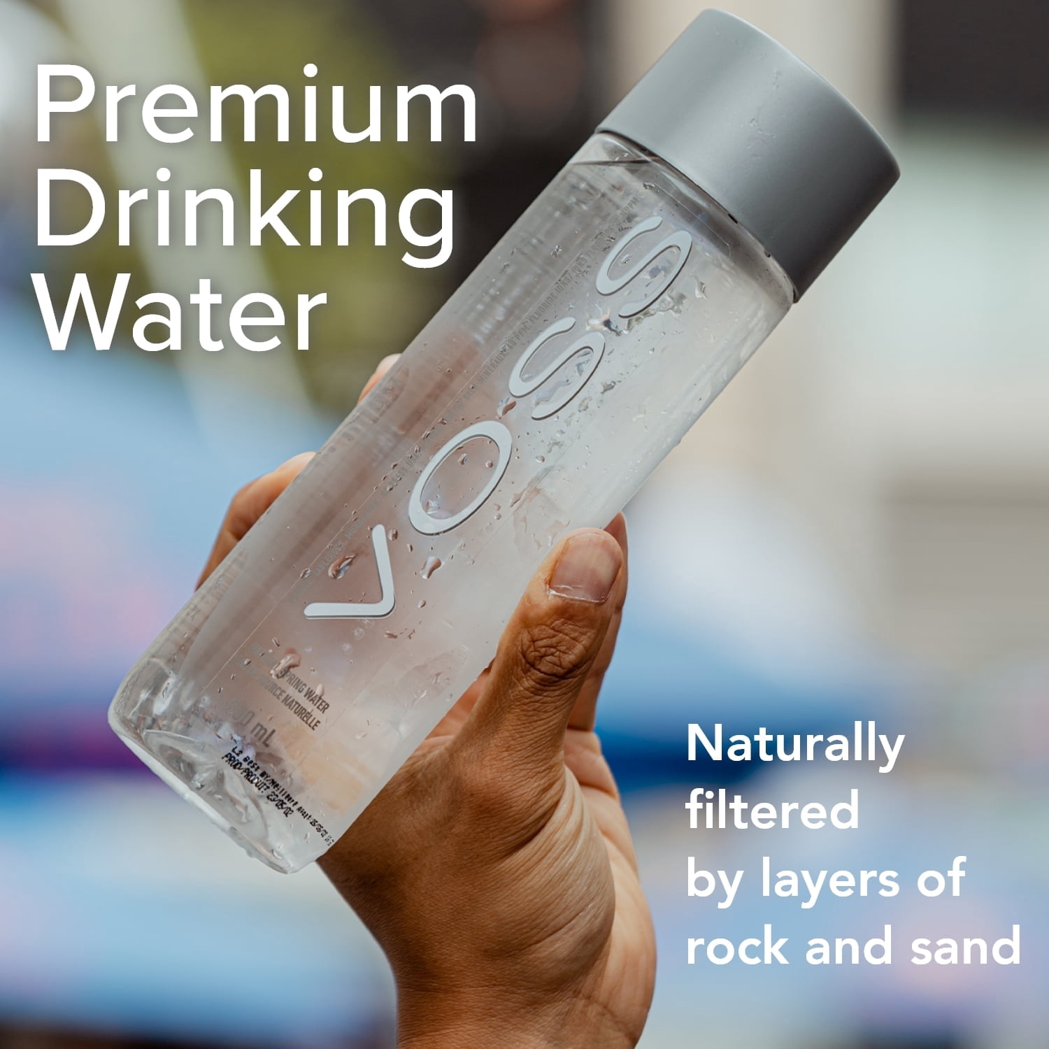 VOSS Water Still 500 mL / 16.9 oz PET 6 Pack