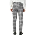 thumbnail image 3 of Lars Amadeus Men's Plaid Dress Pants Slim Fit Business Checked Trousers, 3 of 6