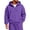 Purple, variant on Rexolia Mens Full Zip Hoodie Long Sleeve Solid Color Plain Hooded Sweatshirt Casual Track Jacket Fall Spring Lightweight Hot Pink L