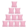thumbnail image 1 of BRIGHTFUFU 10 Uds. De almohadas para reloj de PU rosa, cojín cuadrado relleno pequeño, almohada para exhibición de joyería, pulsera, brazalete, organizador para caja de joyería, 1 of 7