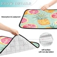 thumbnail image 4 of Qxltty Pineapple Blood Orange Cat litter Pads Pet Set of 2 Diaper Mats Center Anti-leakage Layer Absorbent Soft and Comfortable, 4 of 7