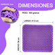thumbnail image 2 of Cojín Flexible Ortopédico Belug Gel transpirable morado, 2 of 5
