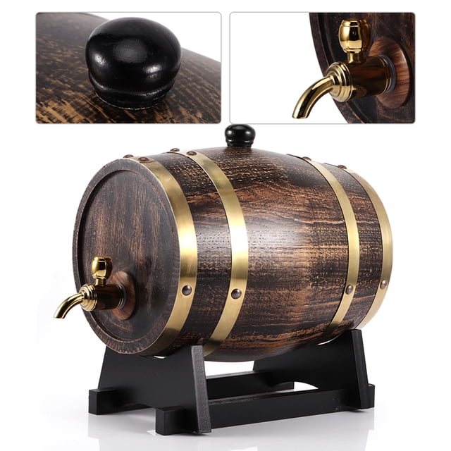 Aluminum Wine Barrel, Delicate In Texture Wood Wine Barrel Wine Keg, Tea House Restaurant For Home Coffee Shop
