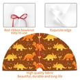 thumbnail image 4 of Yiaed Dinosaurs and Leaves Print Christmas Tree Skirt , Tree SkirtsTree Mat for Christmas Winter Holiday Indoor Decorations-36", 4 of 7