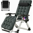 thumbnail image 4 of ABORON 26" Wide Zero Gravity Chair , Folding Recliner Lounge Chair,With Detachable Soft Pad ,Cup Holder & Headrest , 440 Lb. Capacity, 4 of 11