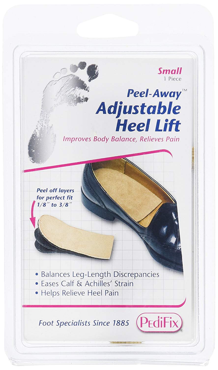 1 Heel Lift Large Adjustable Orthopedic Heel Lift for Heel Pain and Leg