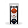 thumbnail image 1 of Bolas de golf Chicago Bears NFL, tamaño reglamentario, 3 unidades, impresión a todo color del equipo duradera, 1 of 1