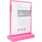 DYZD Sign Display Holder T Shaped Double Sided Table Stand Vertical Stand-up Sign Holders Ad Frame Menu Fram Photo