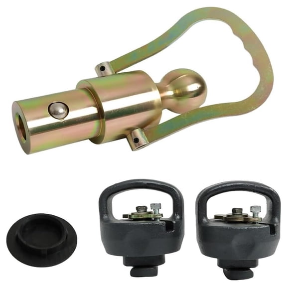 BQBQERT Trailer Hitches Ball and Chain Set Secure Locking GNXA2061 for Gooseneck Chains Cover Included