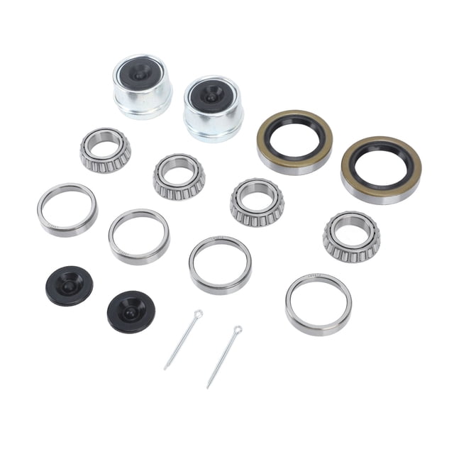 Kit De Cojinetes De Eje De Remolque, Tapones De Goma Ejes Cubo De Rueda De Remolque Pasadores De Chaveta A Prueba De Fugas De Bajo Ruido Para Eje De 1-1/16 Pulgadas De 2000 A 2200