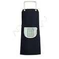 thumbnail image 1 of Mahjong Bar 6 Tiles Pattern Apron Bib Sarong Cooking Baking Kitchen Pocket Pinafore, 1 of 3