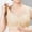 Beige, variant on Front Closure Wireless Bra for Women Padded Full Coverage Bralette No Underwire Seamless Plus Size Comfort Sleep Bra