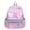 Pink, variant on Clear Display Pin Collection Nylon Backpack, Multi-Pocket Lightweight Daypack for Daily Commute Travel (Black)