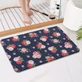 thumbnail image 4 of Pioneer Flower Floral Print Pattern Bathroom Rugs Mat, Non Slip Microfiber Bathroom Rug with Rubber Backing, Soft Mats for Bathroom Floor Tub Shower, 17"x27", 4 of 5