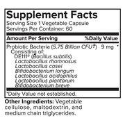 Portions Master Probiotics for Women, Adults, Probiotics for Men, Shelf Stable Probiotic Supplement 5.75 Billion CFU Organic Prebiotic, Acidophilus Prebiotic; 5.75 Billion CFU/ 60 Servings