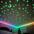 thumbnail image 4 of Lockways Glow in The Dark Stars for Glowing Space and Moon Decals Universe Stickers Wall Decor Perfect for Bedroom Living Room, 4 of 9