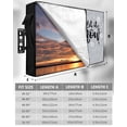 thumbnail image 7 of Outdoor TV Cover 30 to 32 Inch Weatherproof, Grey Snowman Christmas Waterproof TV Screen Protector for Outside Decor with Zipper and Pocket 30"L x 19"H&nbsp; , Let It Snowy White Winter Holiday, 7 of 7