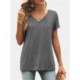 thumbnail image 5 of Womens Summer Sleeve V Neck Casual Tops Tshirts, 5 of 6