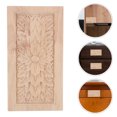 thumbnail image 3 of Apliques tallados sin pintar, decoración de muebles, incrustaciones de flores, decoración de armarios, puertas, paredes, patrones de madera, 3 of 7