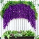 thumbnail image 4 of Artificial Wisteria Flowers Fake Vines Decorative Flowers Twisted Ceiling Decorations Plastic Flower Vines, 4 of 5
