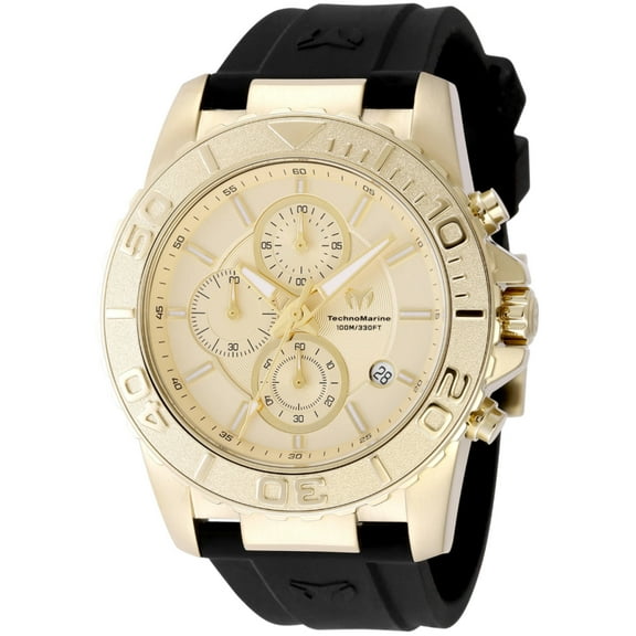 Technomarine Sea Chronograph Quartz Gold Dial Men's Watch TM-725009