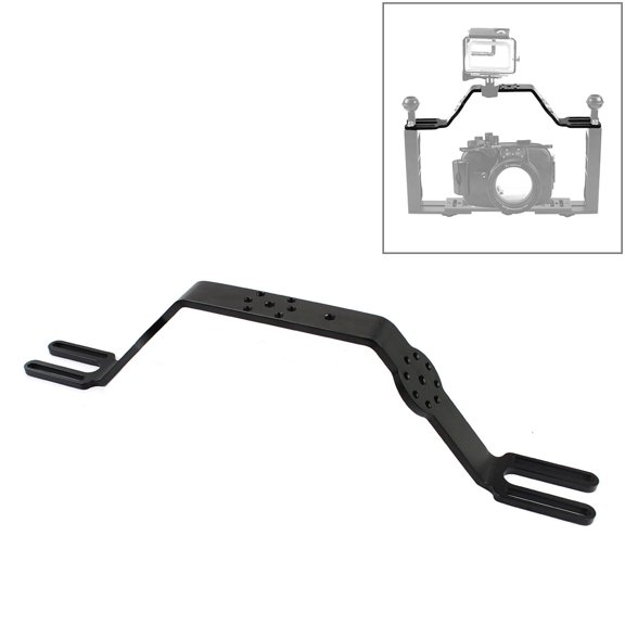 QKOO Diving Tray Bracket Dual Handle Grip Handheld Expansion Mount System